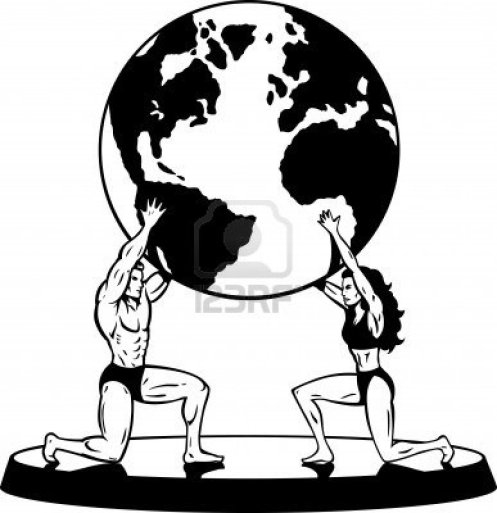 6417313-mannelijk-en-vrouwelijk-atlas-ondersteuning-van-de-wereld-in-eenvoudige-zwart-wit